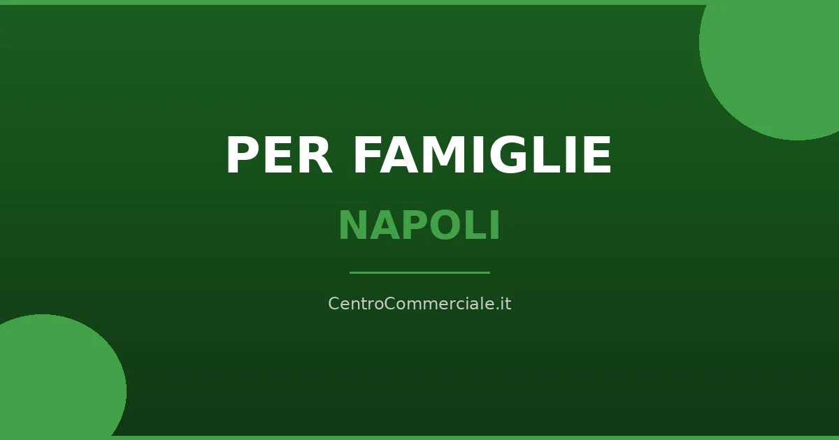 Centri commerciali per famiglie a Napoli e provincia